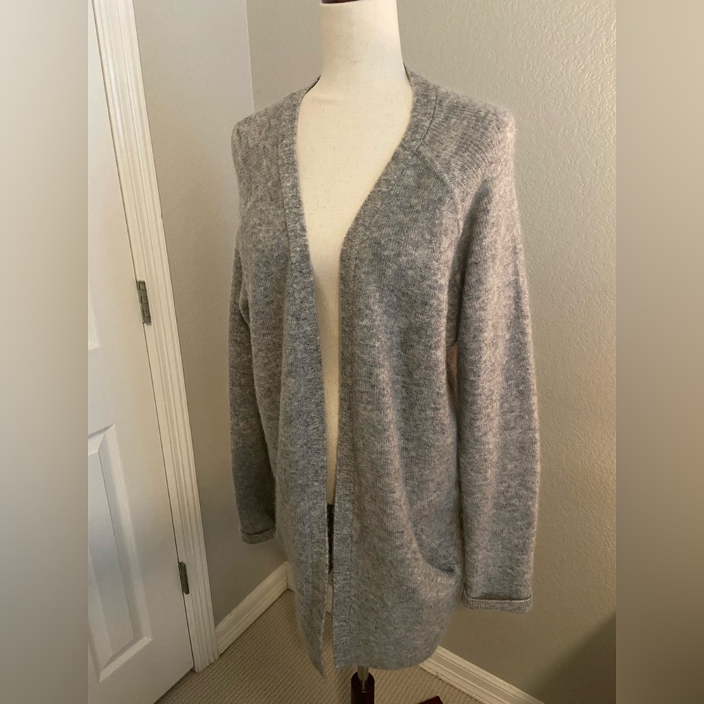 Wool Mohair blend oversized cardigan from H&M in grey, sz Small